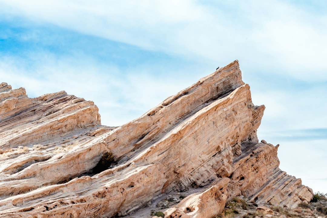 Layered landscape illustrating long-term environmental and climate change