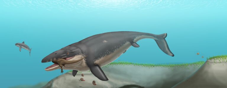 Life reconstruction of Mosasaurus hoffmanni in a Late Cretaceous marine environment